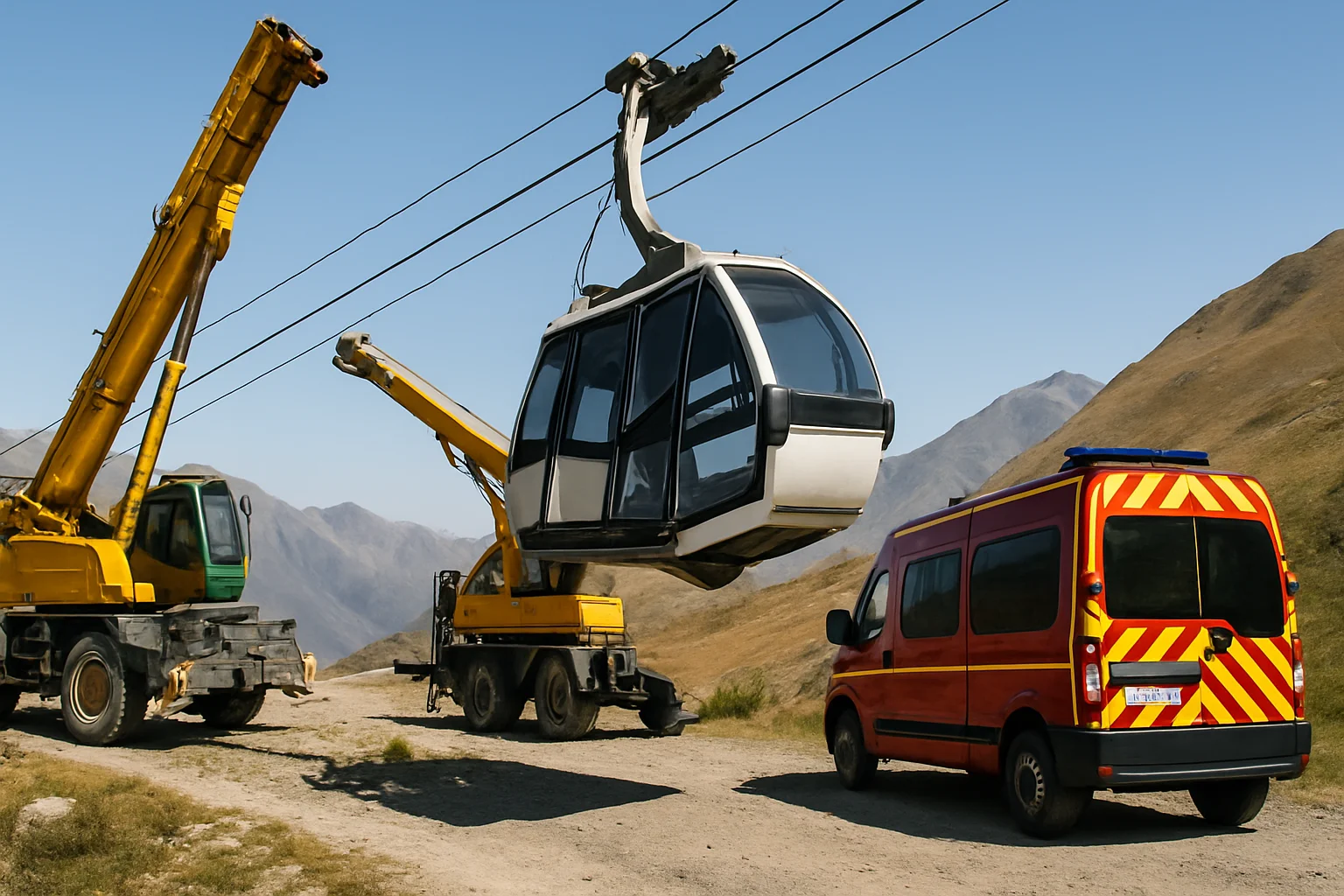 Telecabine-ongeluk bij Alpe d'Huez: 23 gewonden na botsing met kraanwagen