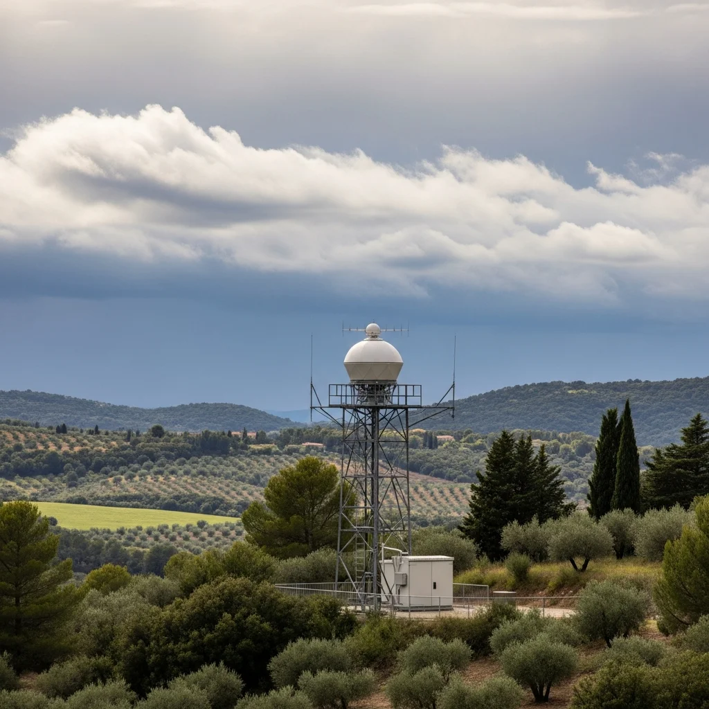 Nieuw geavanceerd weerradar in achterland van Nice operationeel