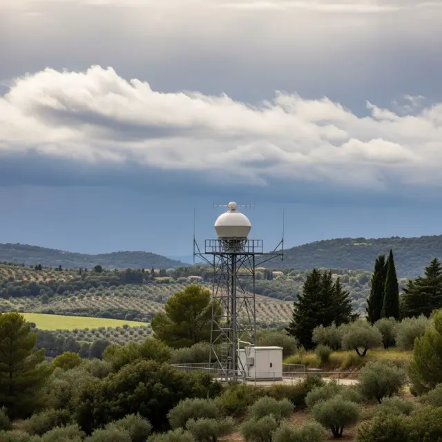 Nieuw geavanceerd weerradar in achterland van Nice operationeel
