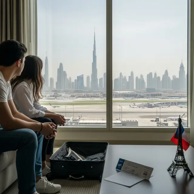 Franse familie regelt zelf terugkeer na herhaalde annuleringen van vluchten vanuit Dubai door conflict in Iran