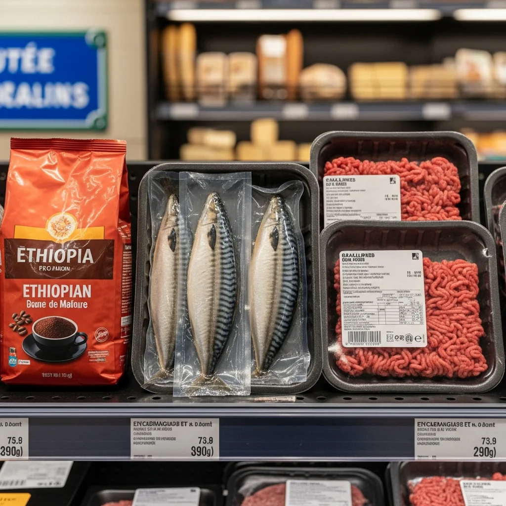 Terugroepactie voor koffie, vis en vlees in Franse supermarkten wegens gezondheidsrisico’s