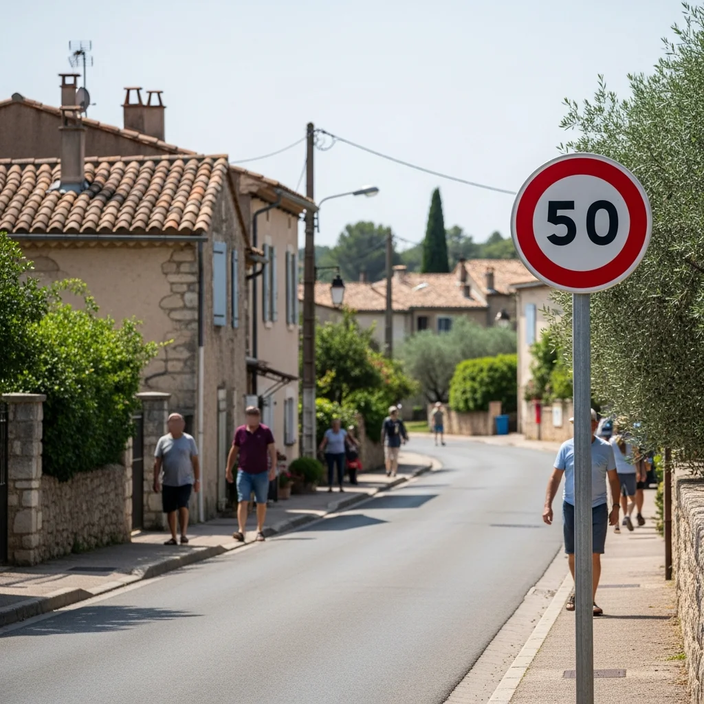 In een dorp nabij Grasse keert de maximumsnelheid terug naar 50 km/u, inwoners vragen zich af waarom