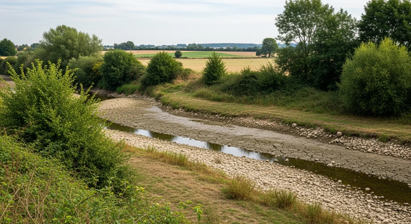 Kleine Franse rivieren kampen met historisch kritieke droogte volgens Nationale Biodiversiteitsdienst