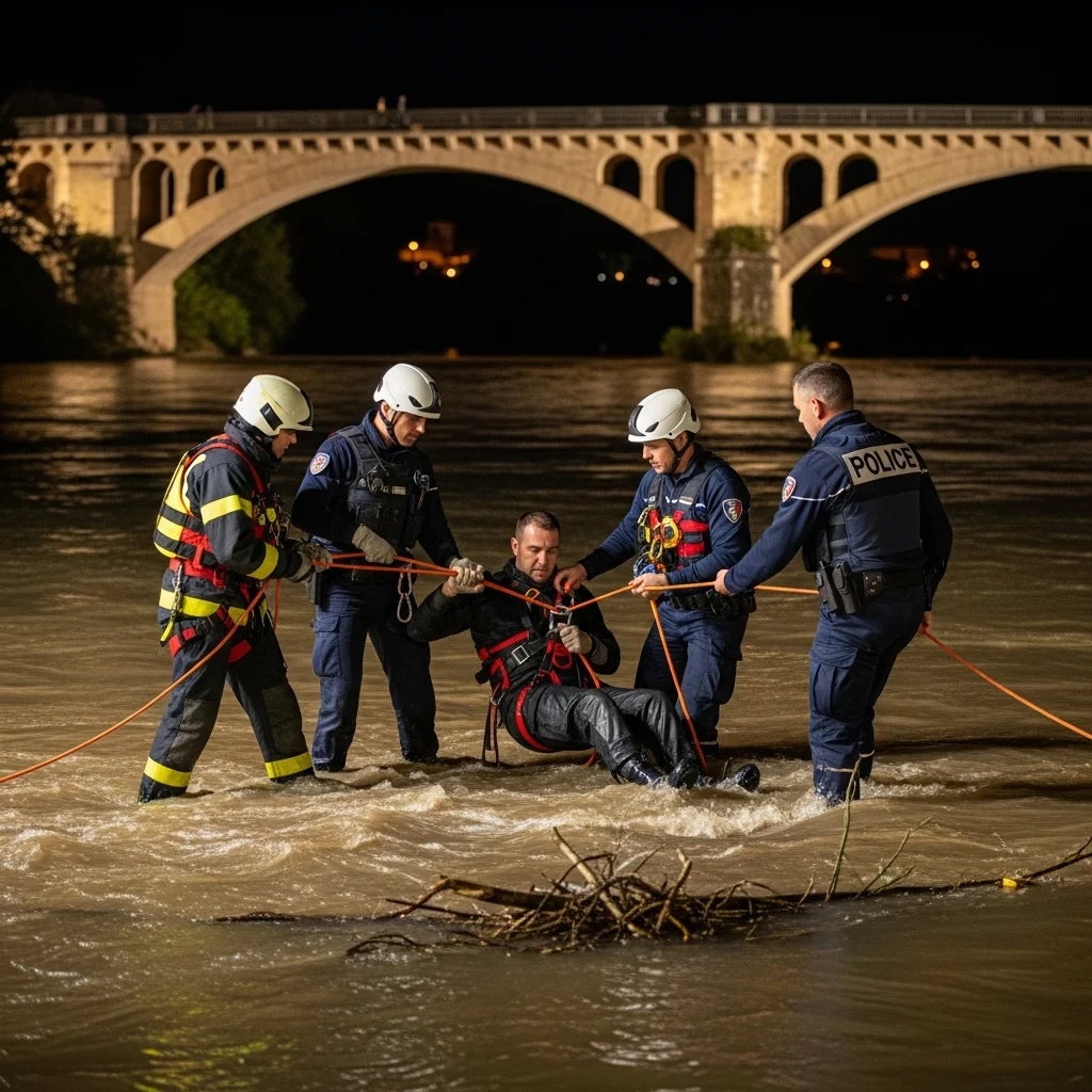 Man na val in rivier Lot gered na kilometerlange afdrijving bij Cahors