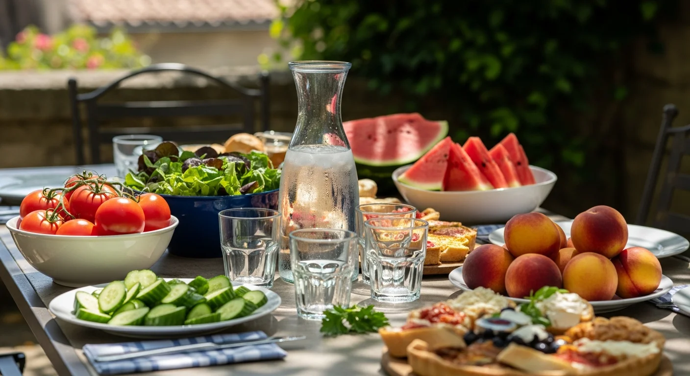 Wat eten en drinken tijdens de aanhoudende hitte in Frankrijk: praktische adviezen