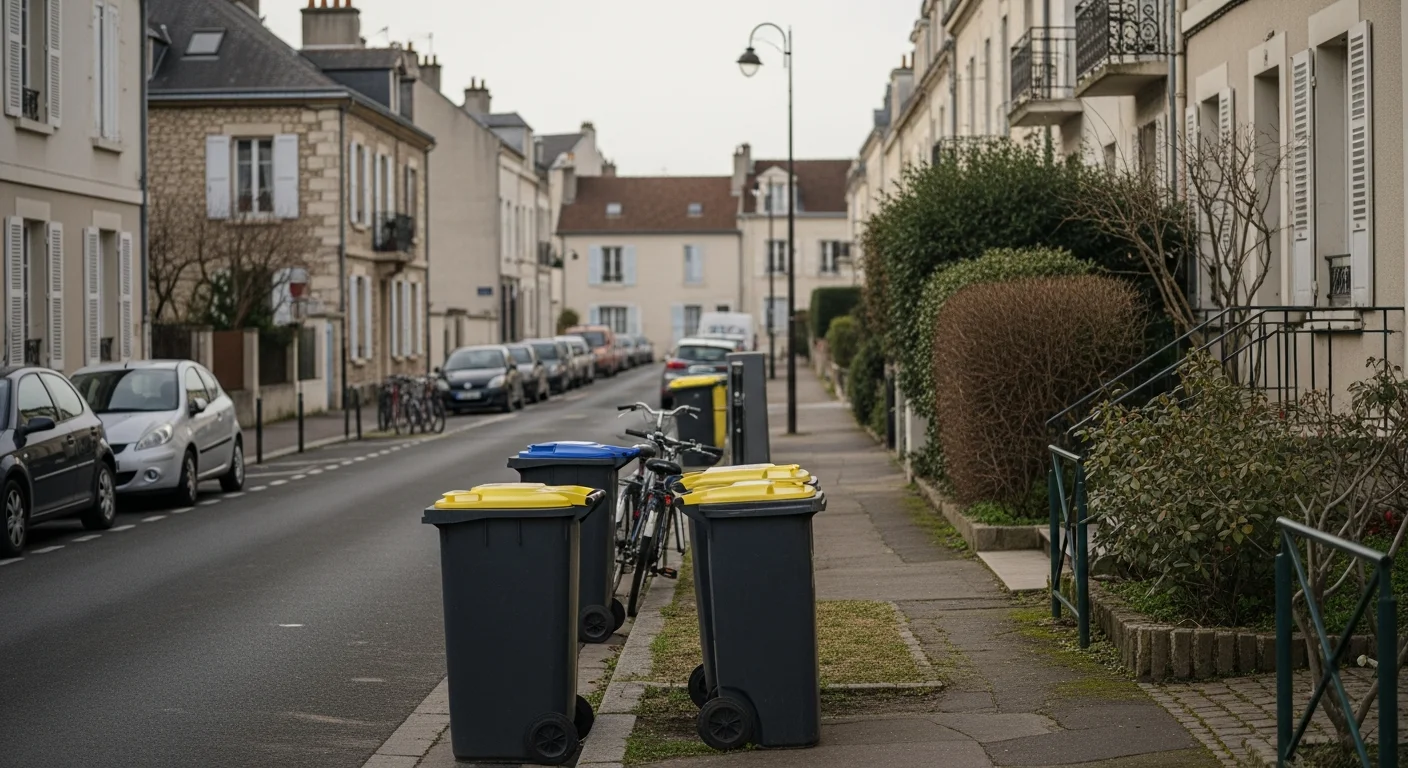 Boetes tot 750 euro bij verkeerd plaatsen van huisvuilcontainers in Frankrijk