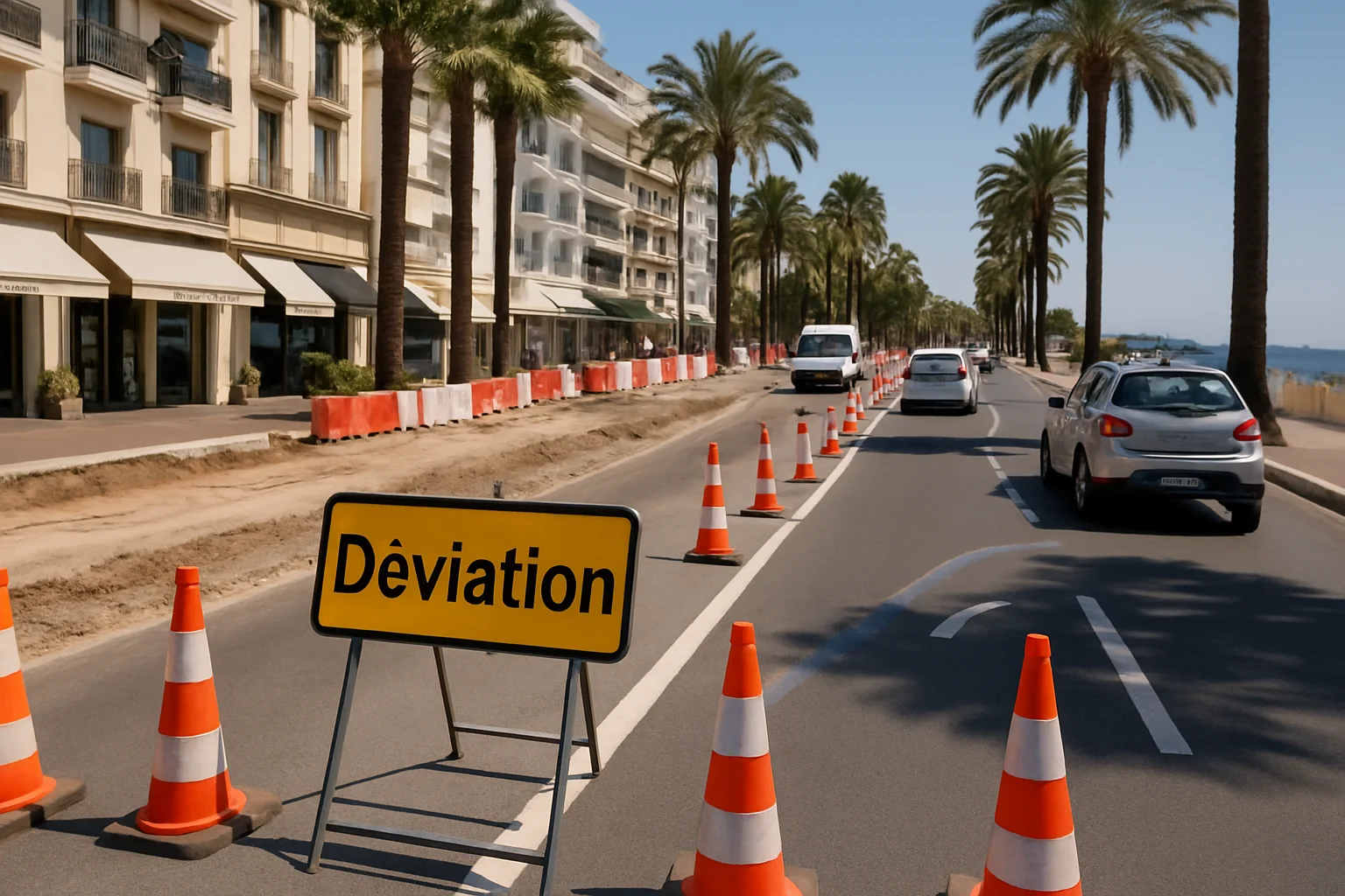 Vast verkeersplan en omleidingen op de Croisette in Cannes tot voorjaar 2027