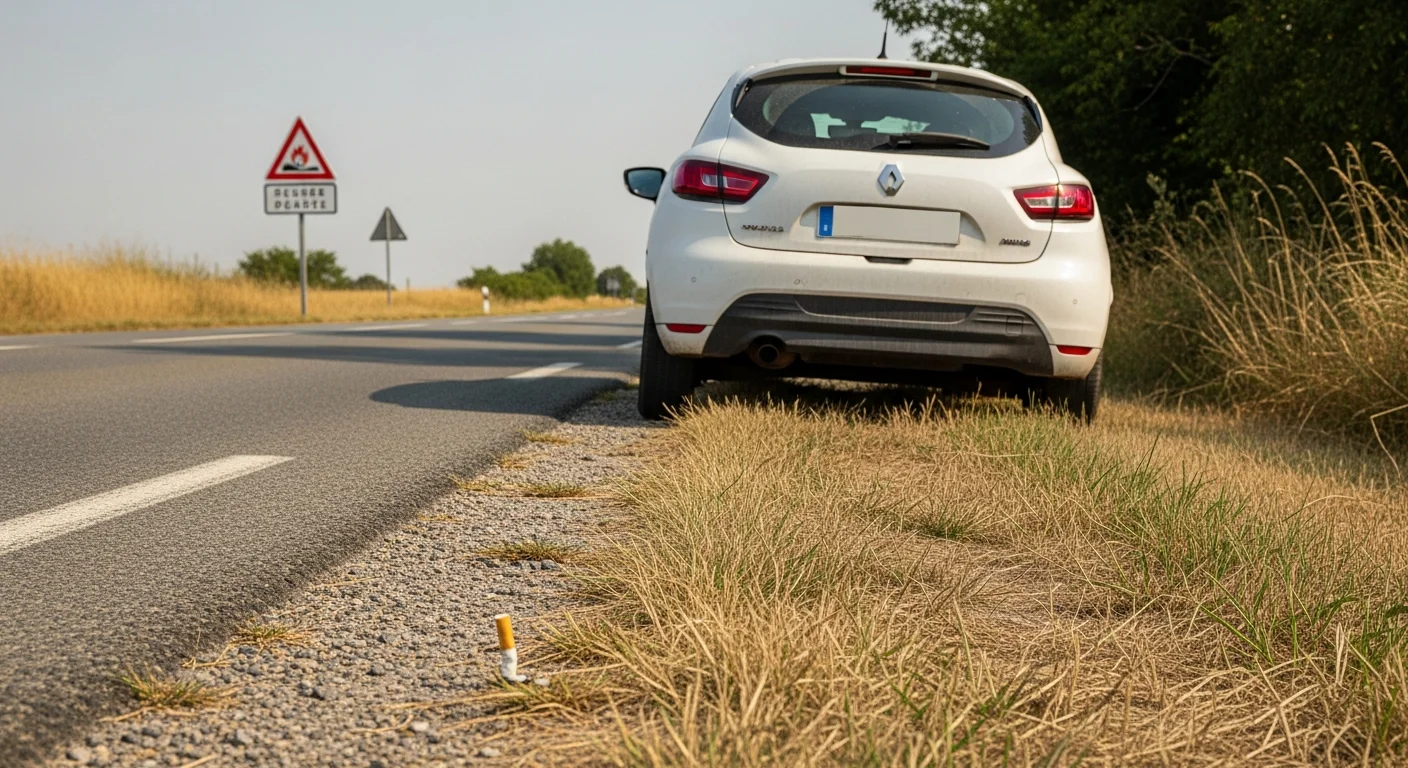 Boetes en risico’s voor het weggooien van sigarettenpeuken uit de auto in Frankrijk
