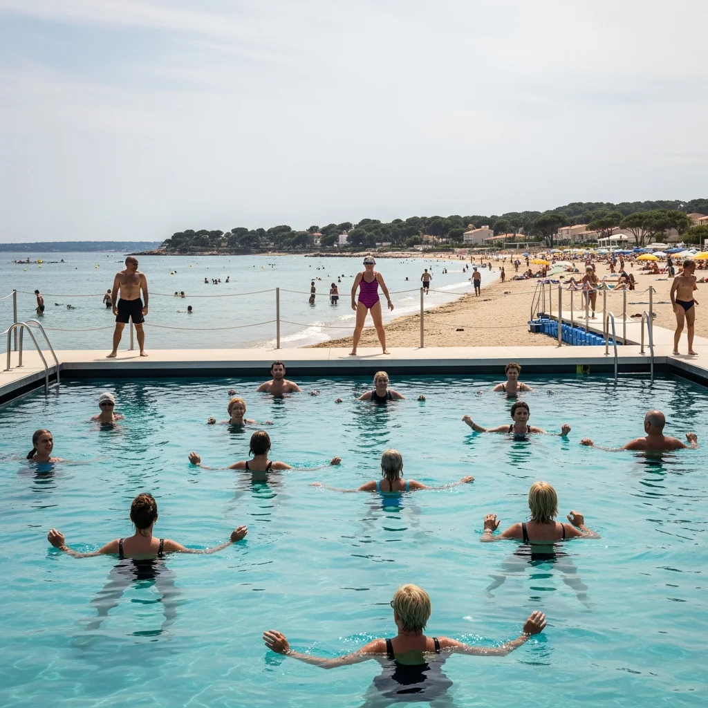 Drijvend zwembad bij Saint-Elme weer open: extra voorzieningen voor zomer en scholen