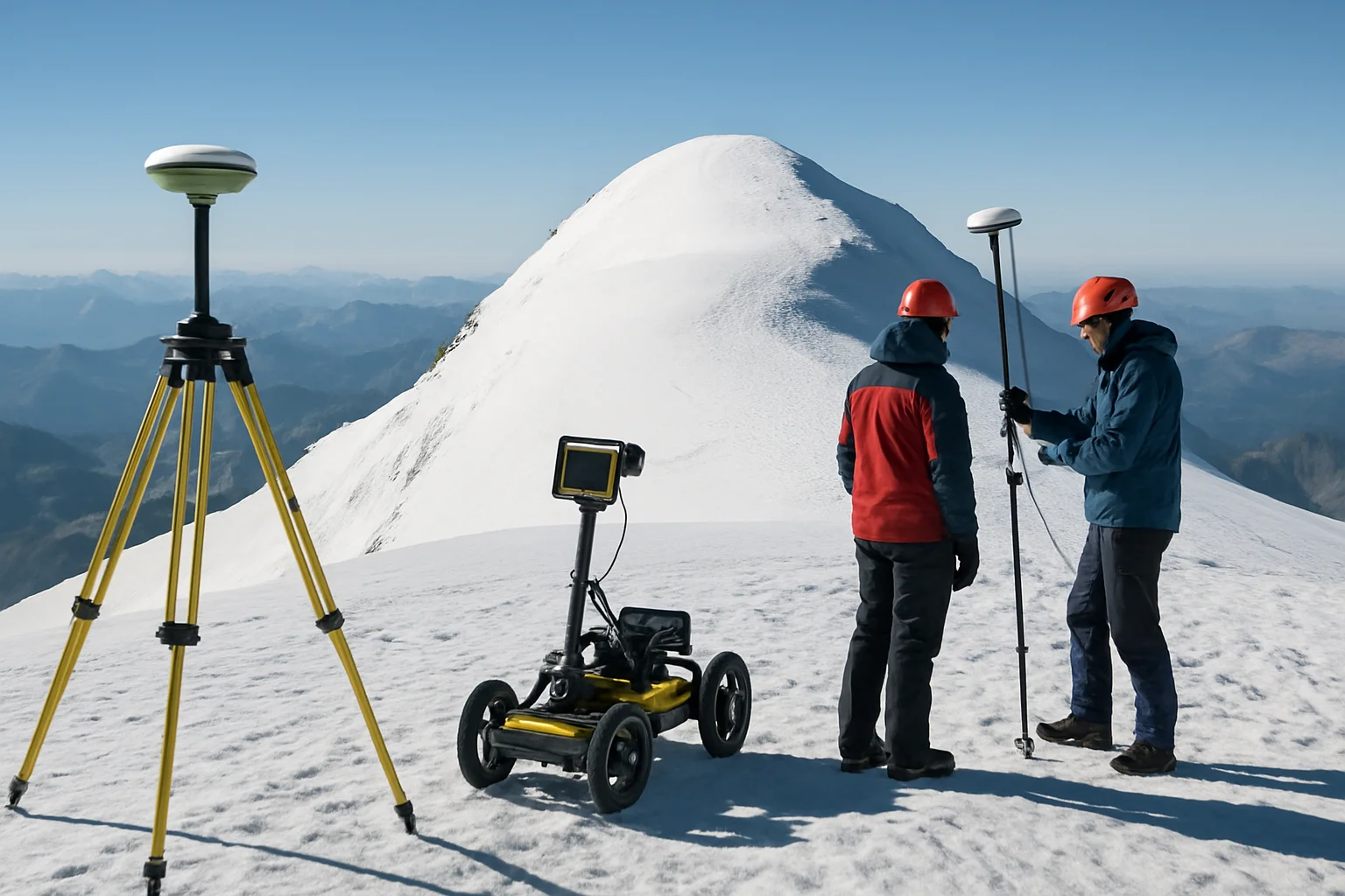 Nieuwe officiële hoogte Mont Blanc vastgesteld op 4.807,47 meter na uitgebreide meting