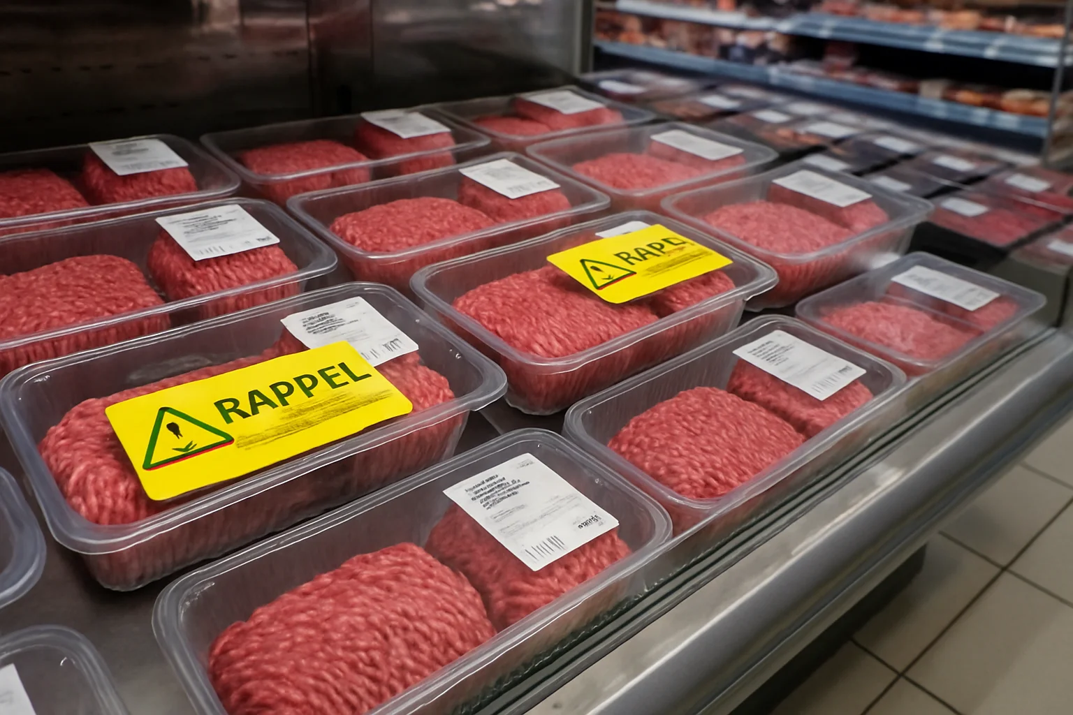 Waarschuwing: Recall van steak haché bij Carrefour door salmonellarisico