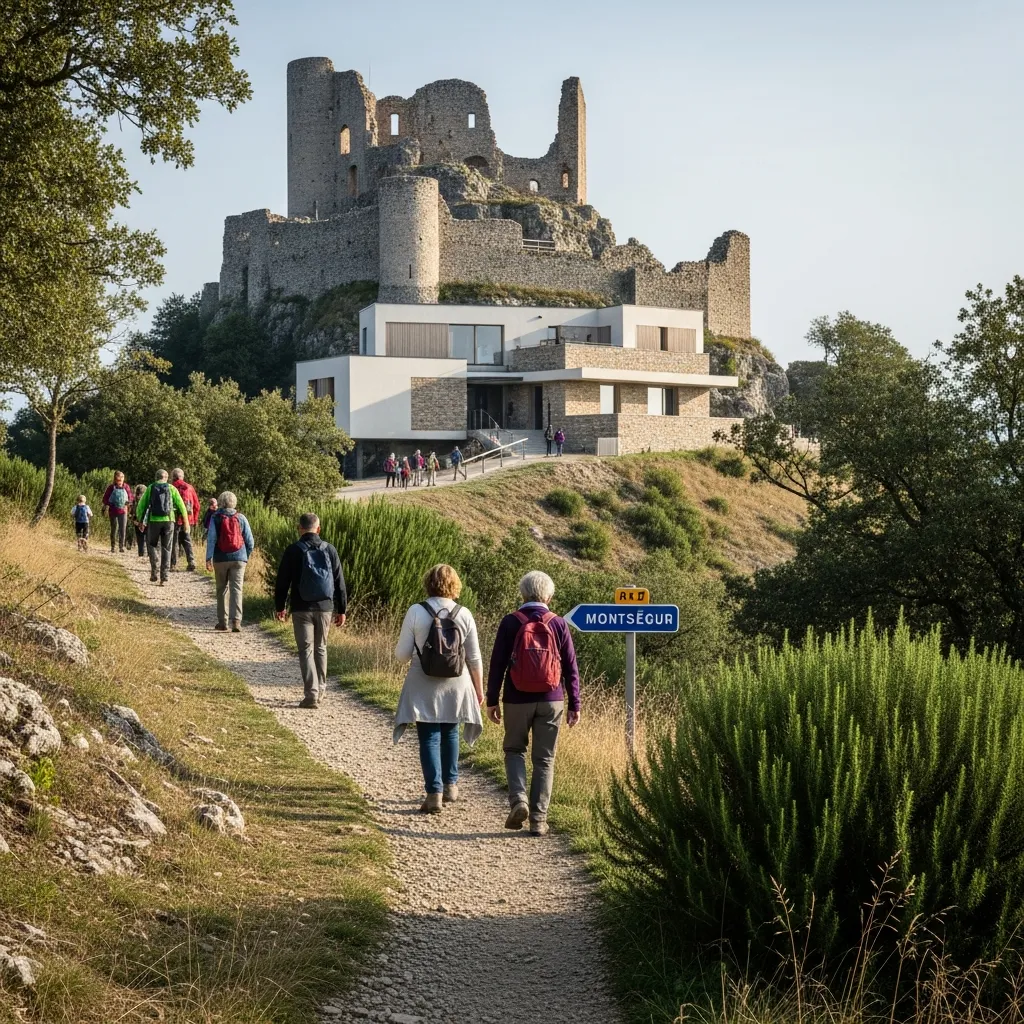Onbevoegde toegang en dalende inkomsten bij Château de Montségur door omzeilbare biljetcontrole