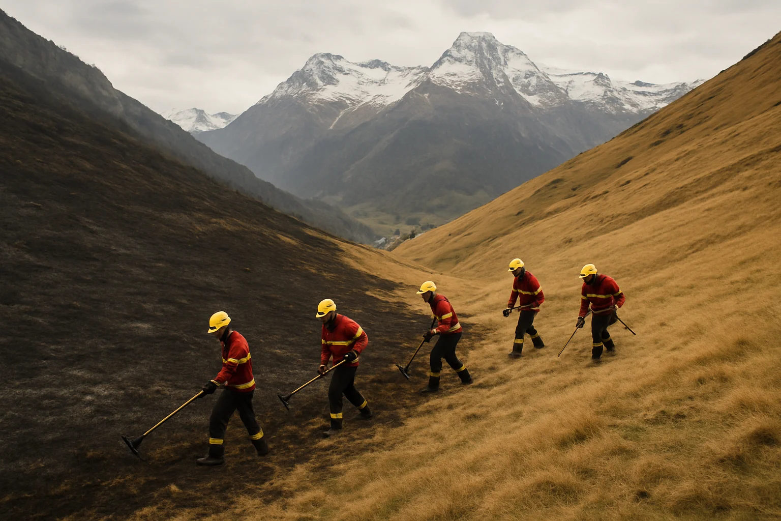 Grote natuurbrand grijpt om zich heen in Vallei van Aspe: langdurige inzet vereist