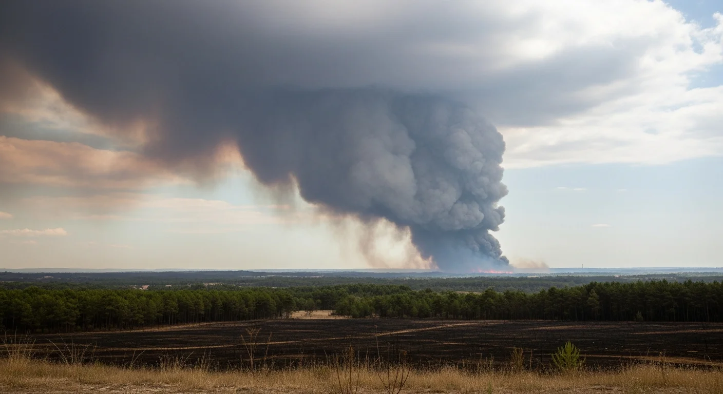 Zeldzame 'vuurstorm' waargenomen boven bosbrand in Gironde