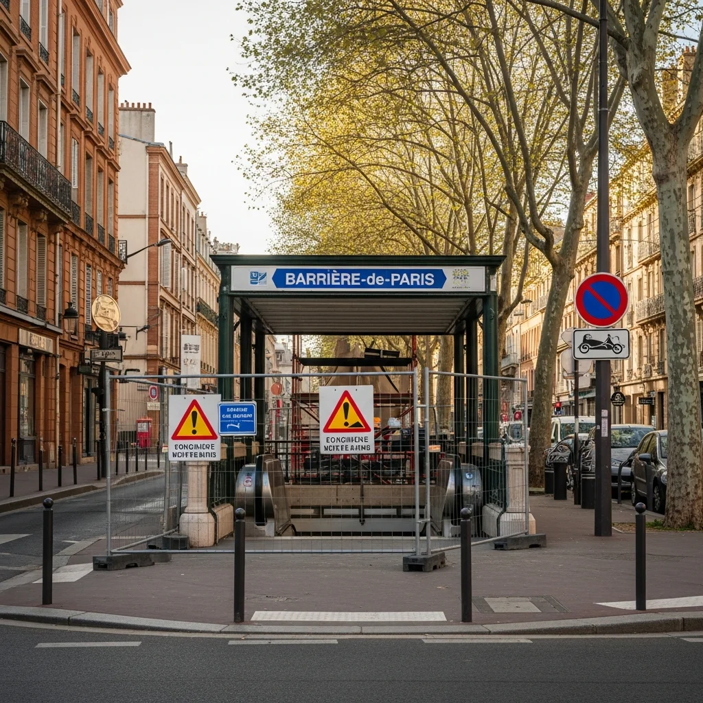 Metrostationsluiting in Toulouse: Barrière-de-Paris dicht tot 5 mei door werkzaamheden
