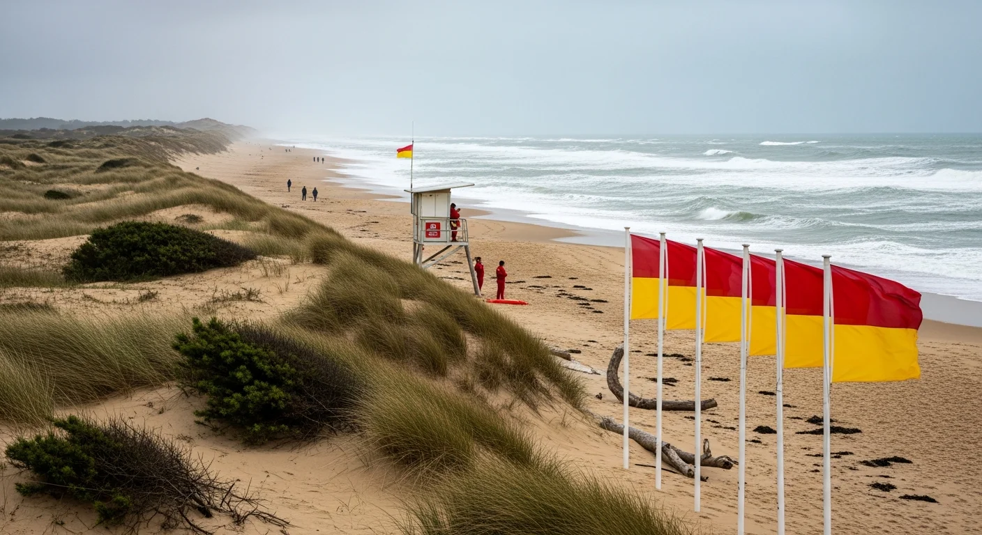 Maximaal risico op gevaarlijke stromingen aan Aquitaanse kust: waarschuwing voor 28 juli