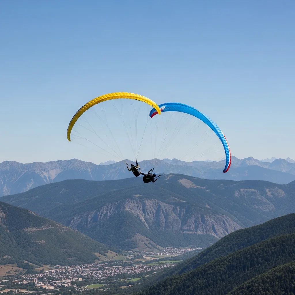 Twee paragliders maken val na botsing in de Hautes-Pyrénées