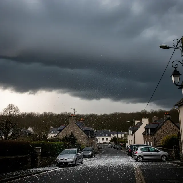 Zware hagel- en onweersbuien trekken over Manche tijdens hittegolf