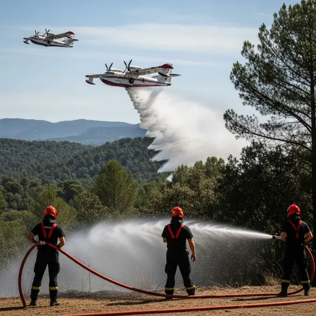 Brand bij Châteauneuf-Grasse nabij Nice snel onder controle gebracht