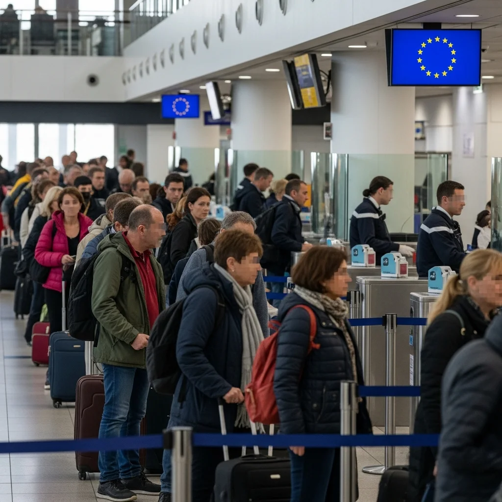 Lange wachttijden bij Franse luchthavens door nieuw EU-controlesysteem