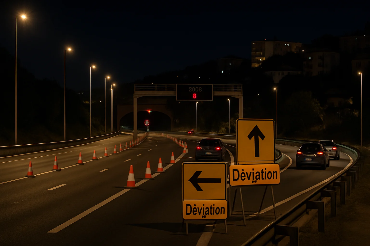 Toulon-tunnel 's nachts gesloten tussen 21 en 25 september: omleidingen en aangepaste routes