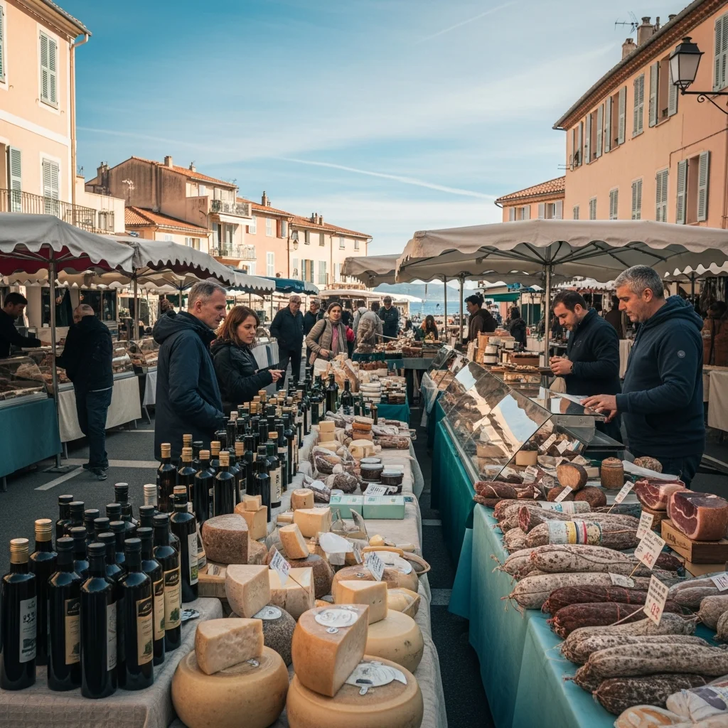 Italiaanse markt strijkt neer in Saint-Jean-Cap-Ferrat