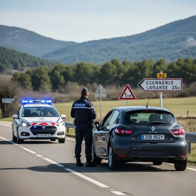 Direct rijverbod en boete na forse snelheidsovertreding met huurauto in Ariège