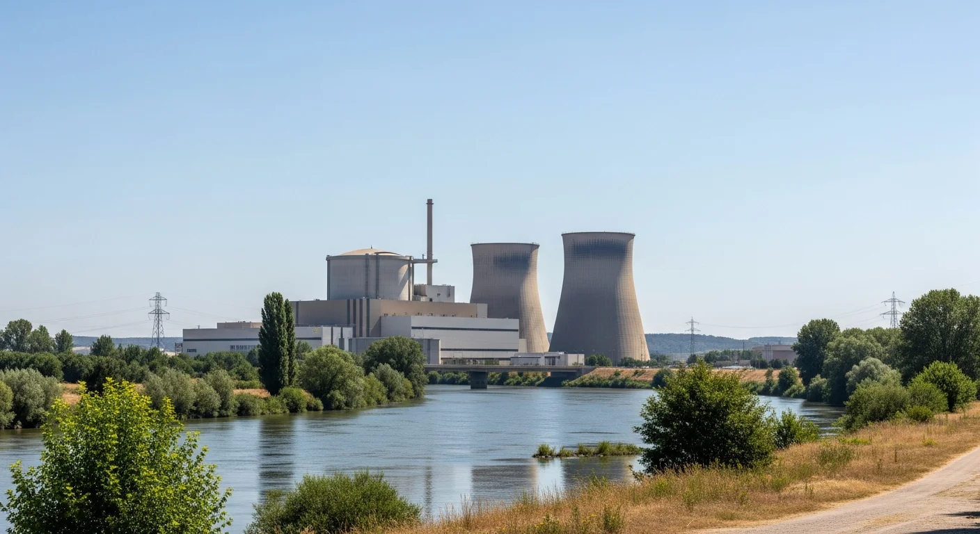 Productie kerncentrale Golfech stilgelegd door hoge temperaturen rivier de Garonne