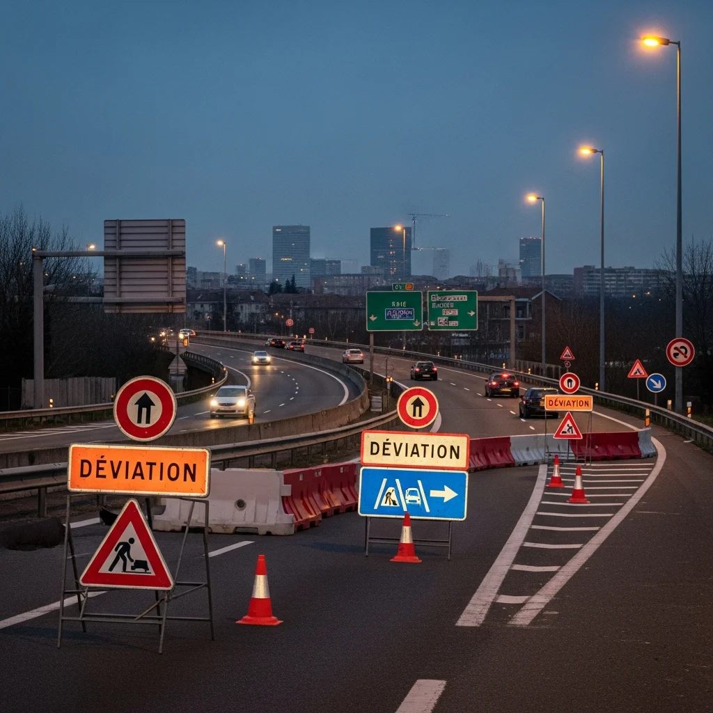 Nachtafsluitingen op de ringweg van Toulouse aangekondigd voor mei