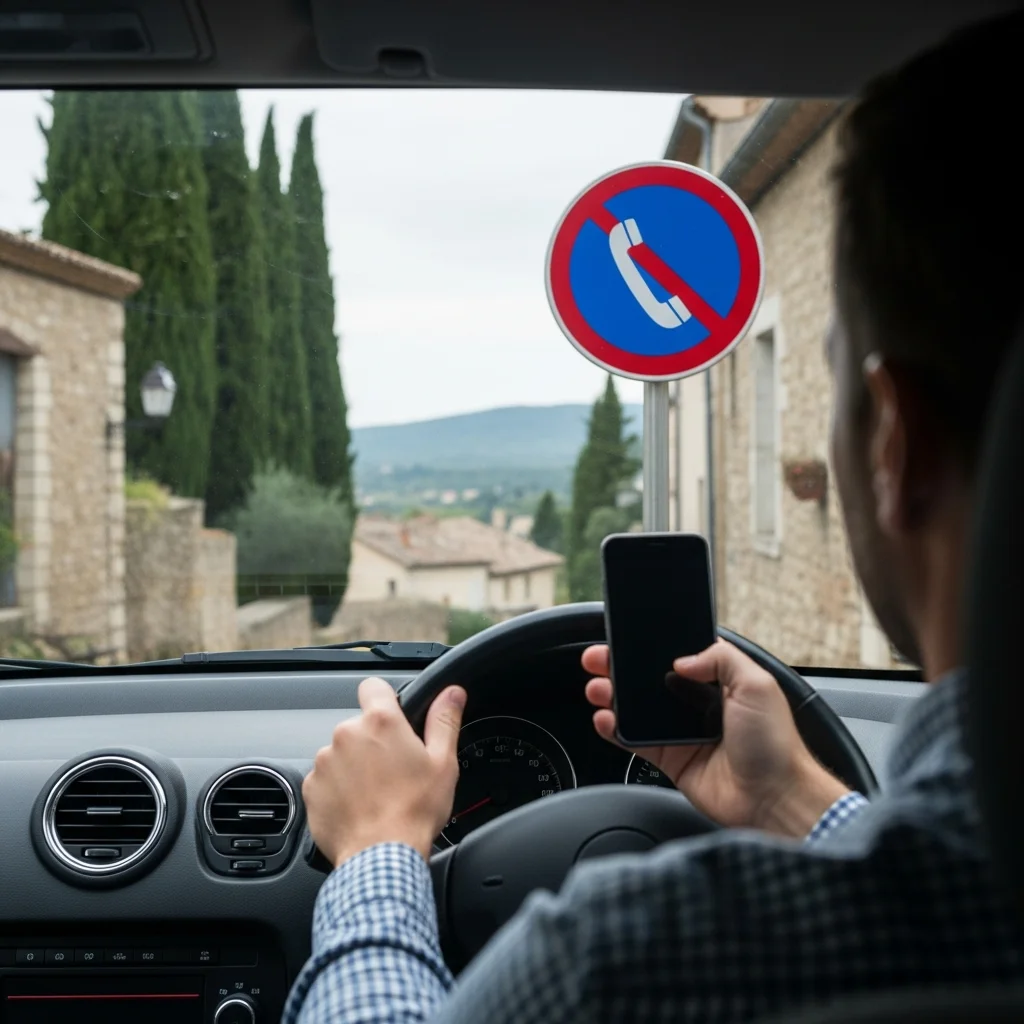 Directe rijbewijsontzegging bij telefoongebruik achter het stuur in meerdere Franse departementen