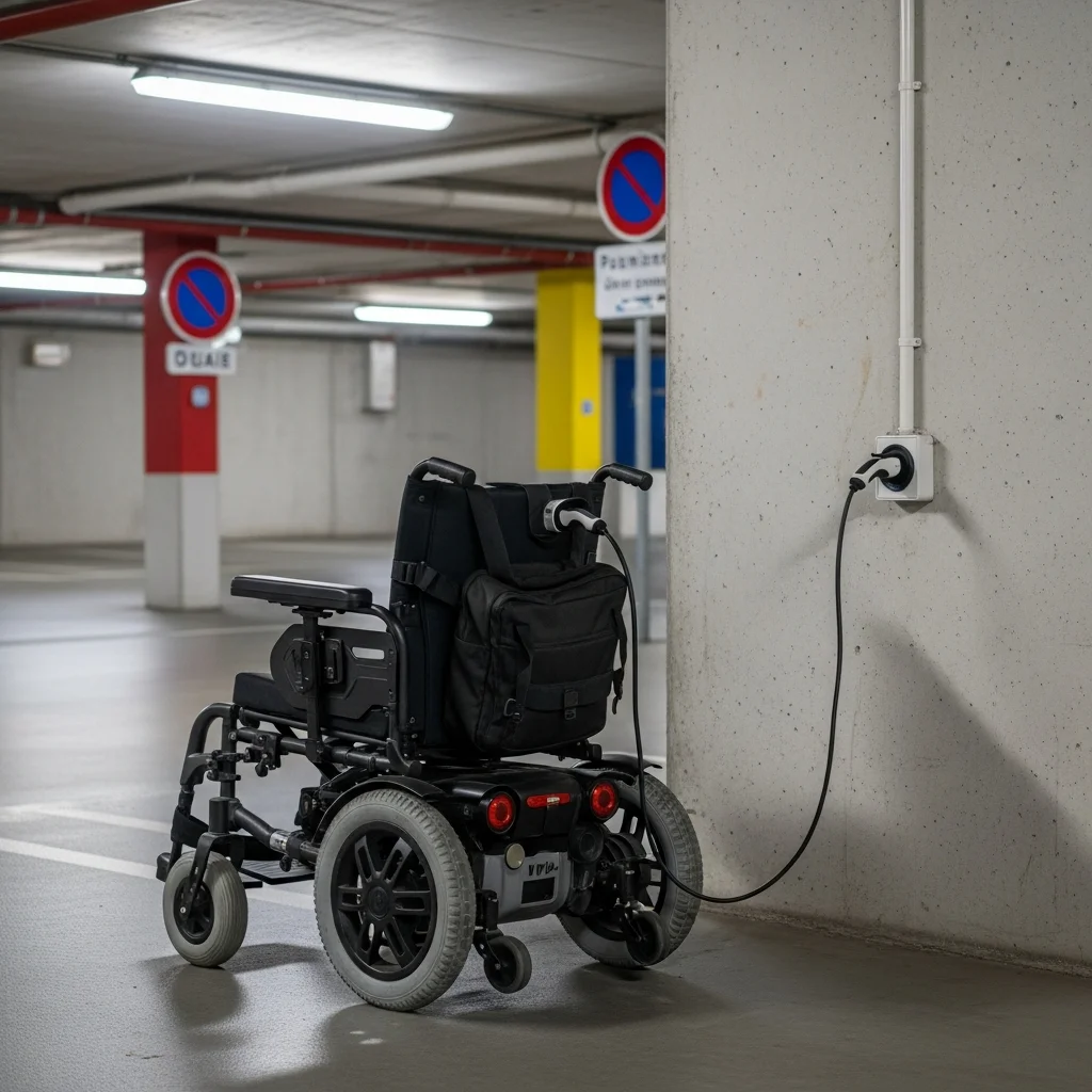 Elektrische rolstoel opladen in Franse flat levert discussie op over gemeenschappelijke kosten