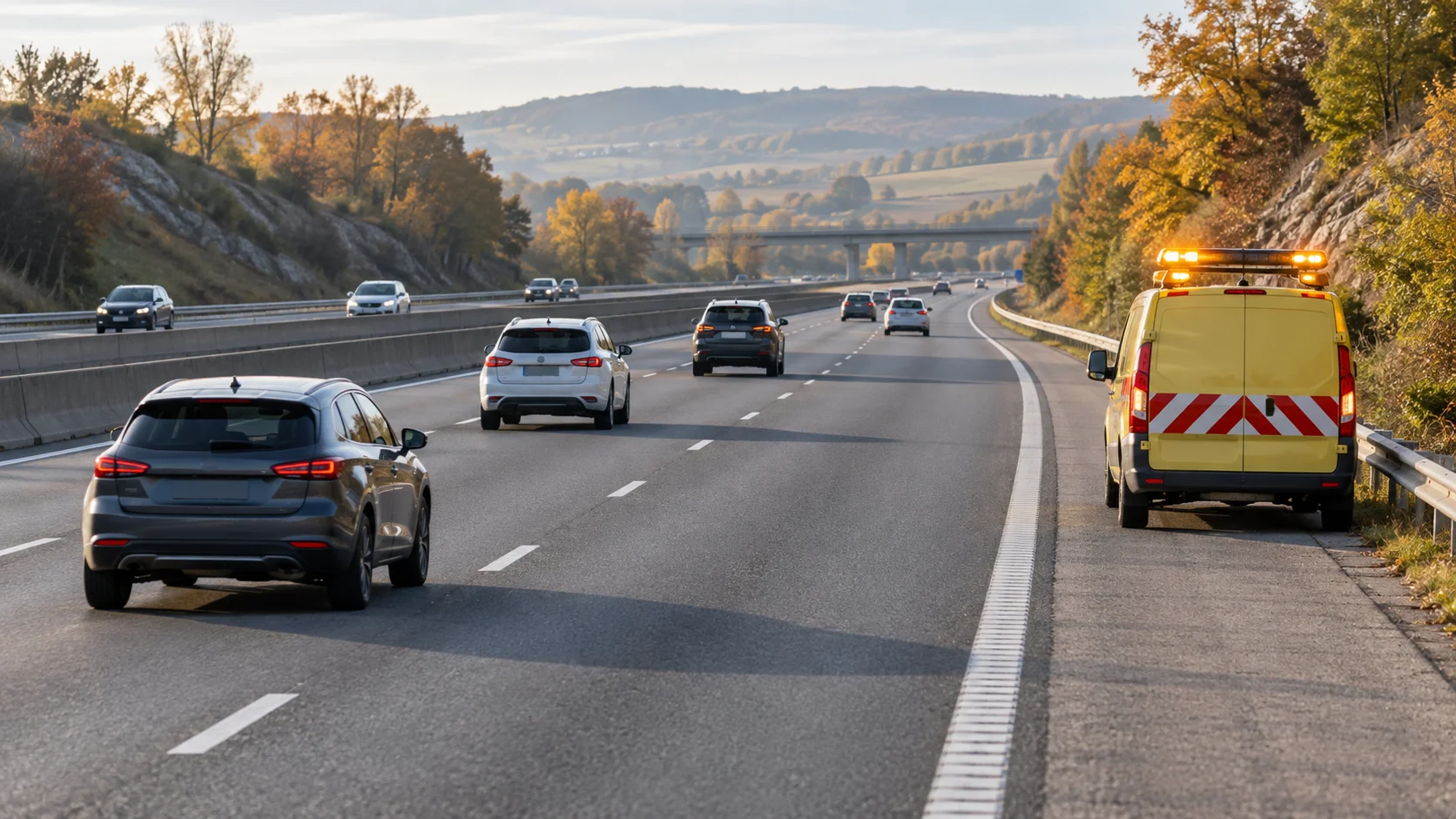 Zie je een hulpdienst langs de Franse weg? Maak verplicht ruimte