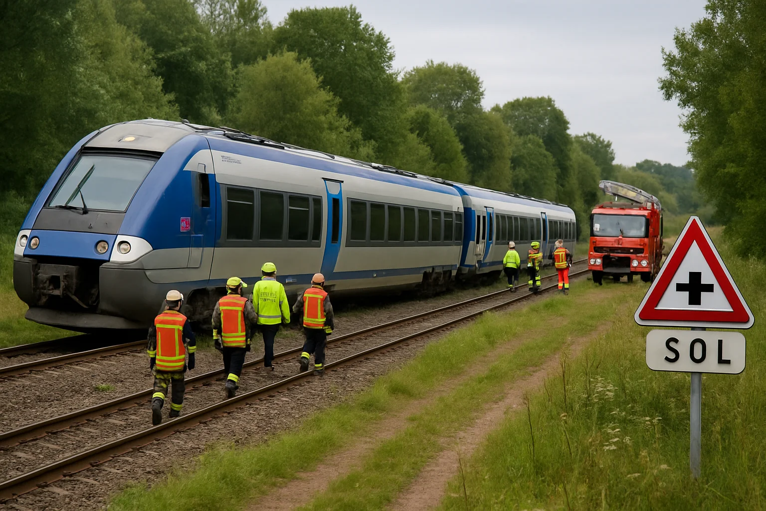 Deraillering regionale trein Rouen-Caen bij Cléon: tientallen gewonden