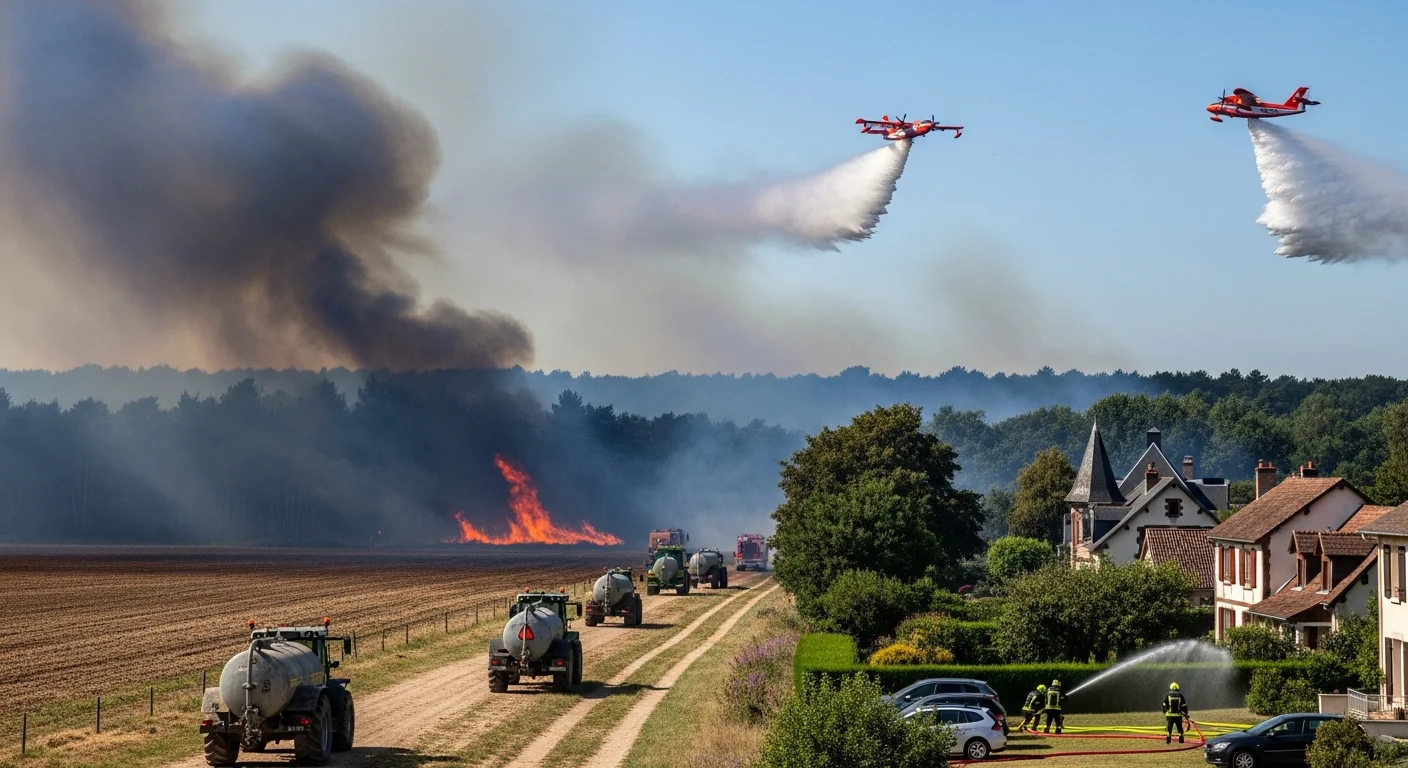 Grote bosbrand bij Fontainebleau: 800 hectare verwoest, inwoners geëvacueerd