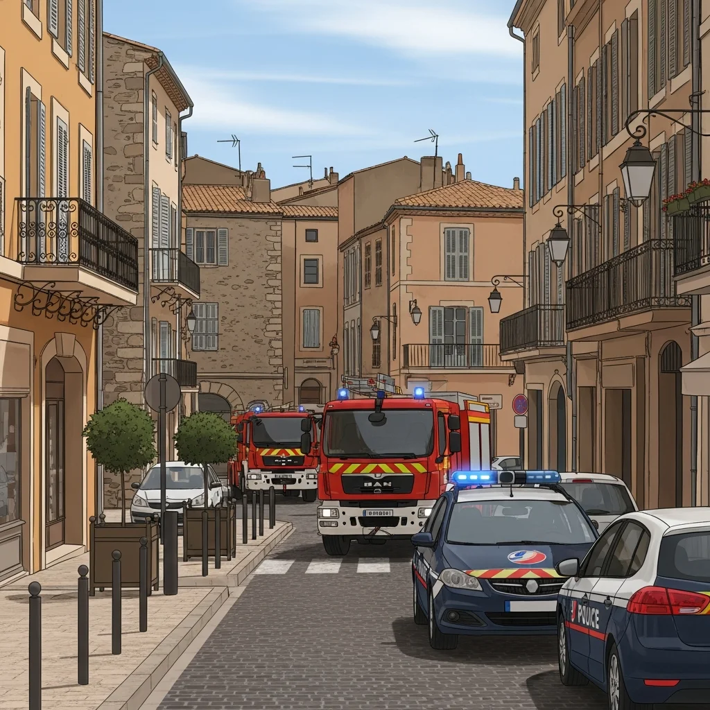 Grote inzet hulpdiensten bij vermoedelijke valse brandmelding in centrum Draguignan