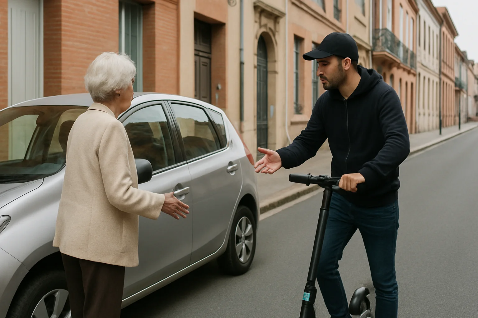Toulouse: Nepbotsing, kwetsbare automobilist slachtoffer