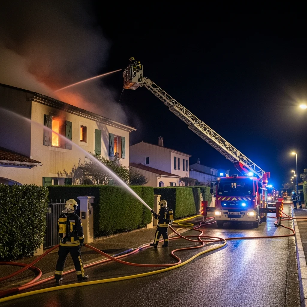 Ernstige woningbrand in Pégomas: één persoon in kritieke toestand