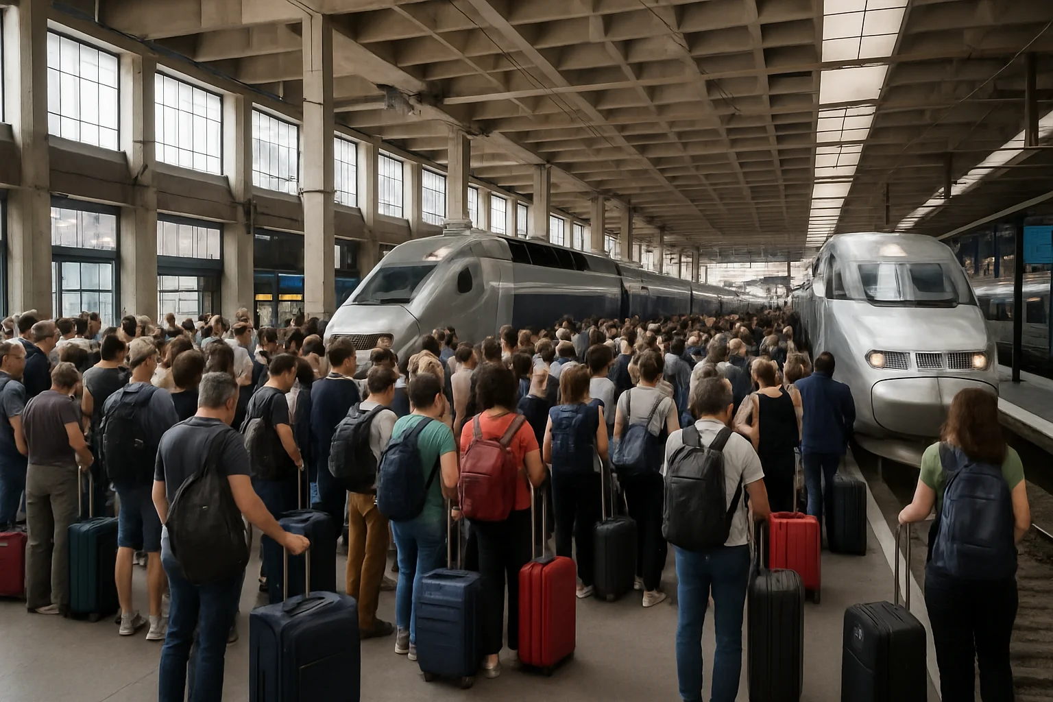 Treinverkeer Montparnasse stilgelegd na stroomstoring: impact op reizen richting Zuidwest-Frankrijk