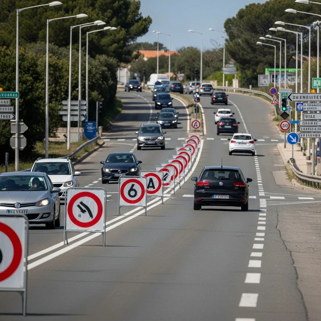 Verkeersmanagement op route du Sel in Hyères opnieuw onderwerp van debat
