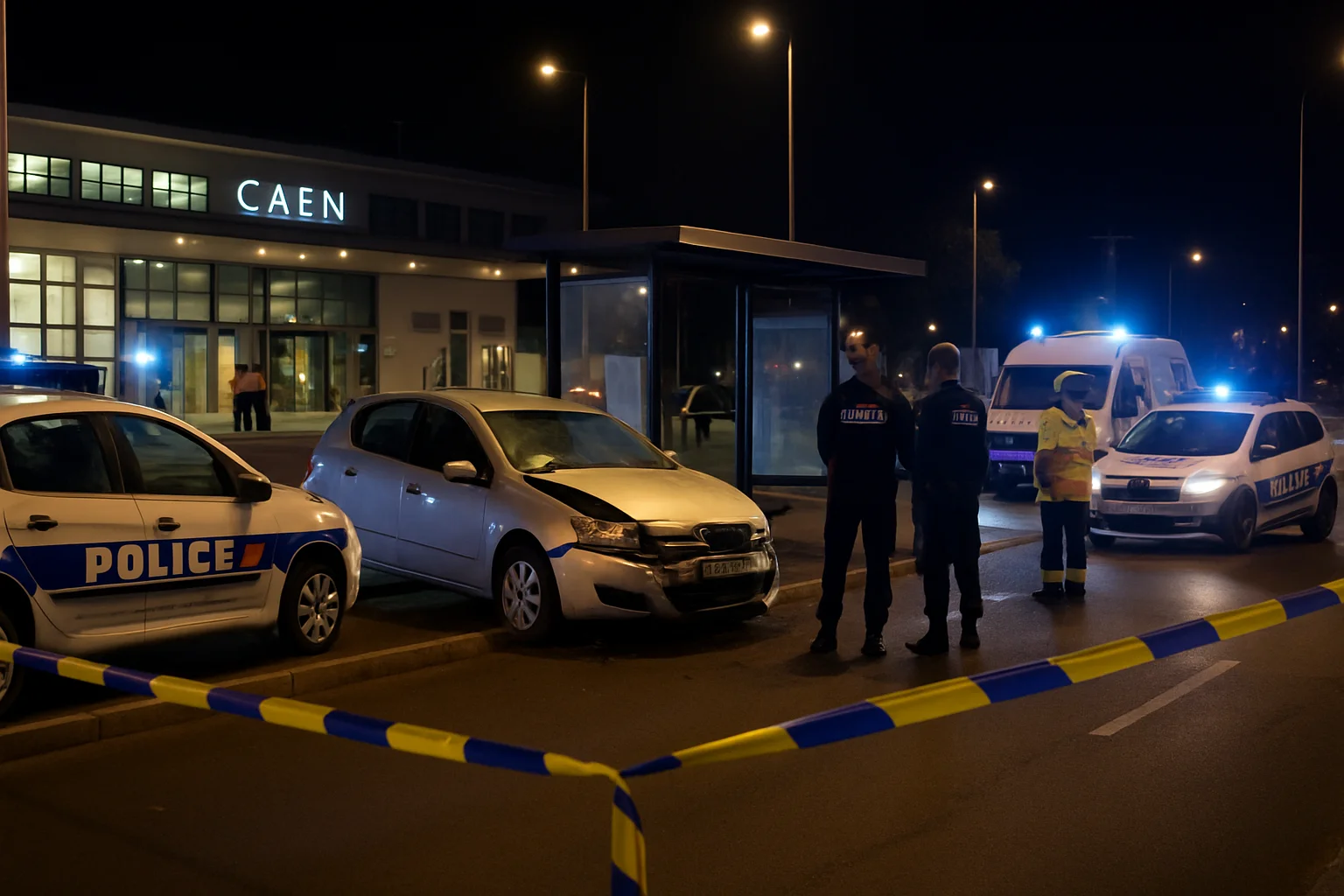 Dodelijk incident met auto in Caen: twee doden en negen gewonden
