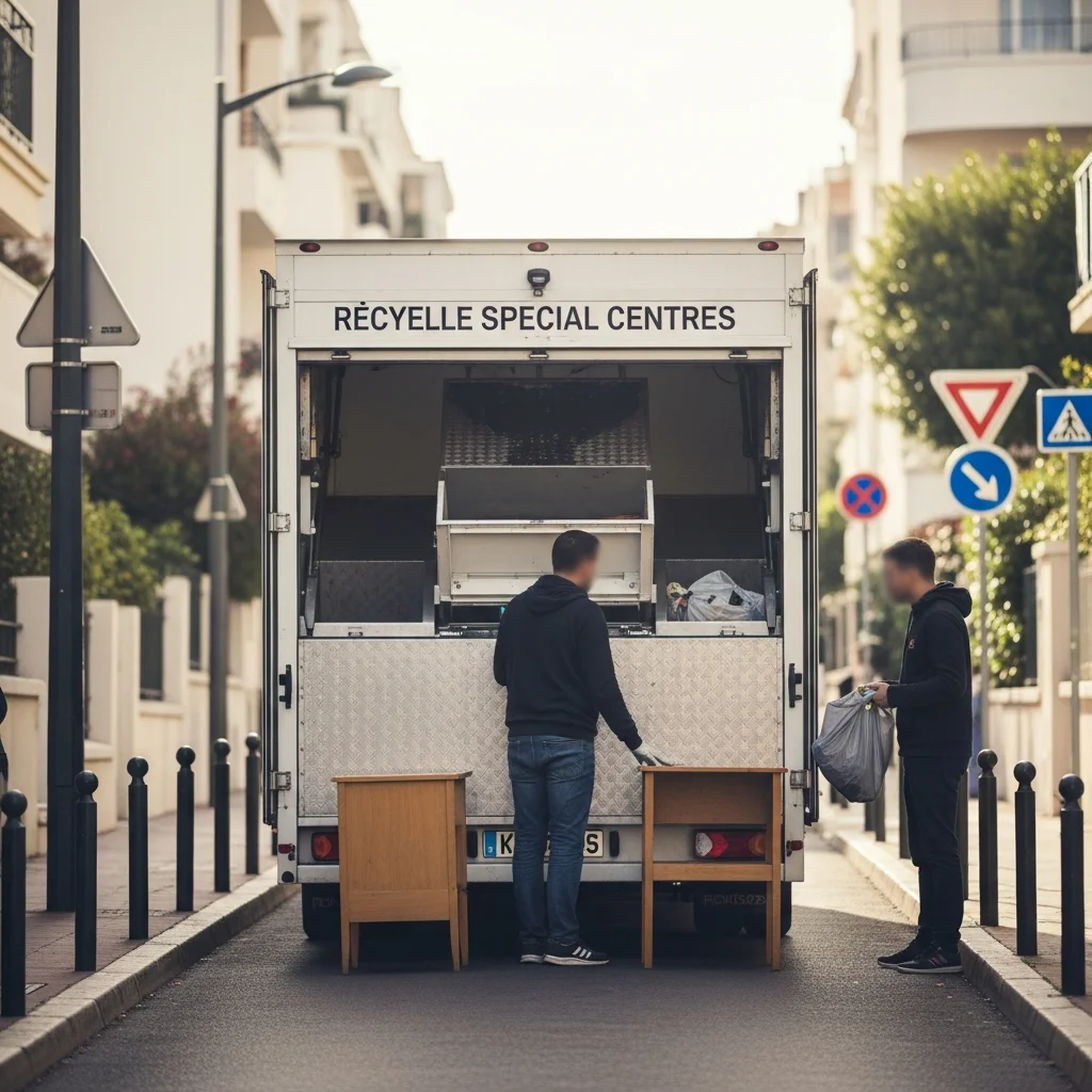 Mobiele milieustraat hervat ronde in Cannes: praktische gevolgen voor afvalinzameling