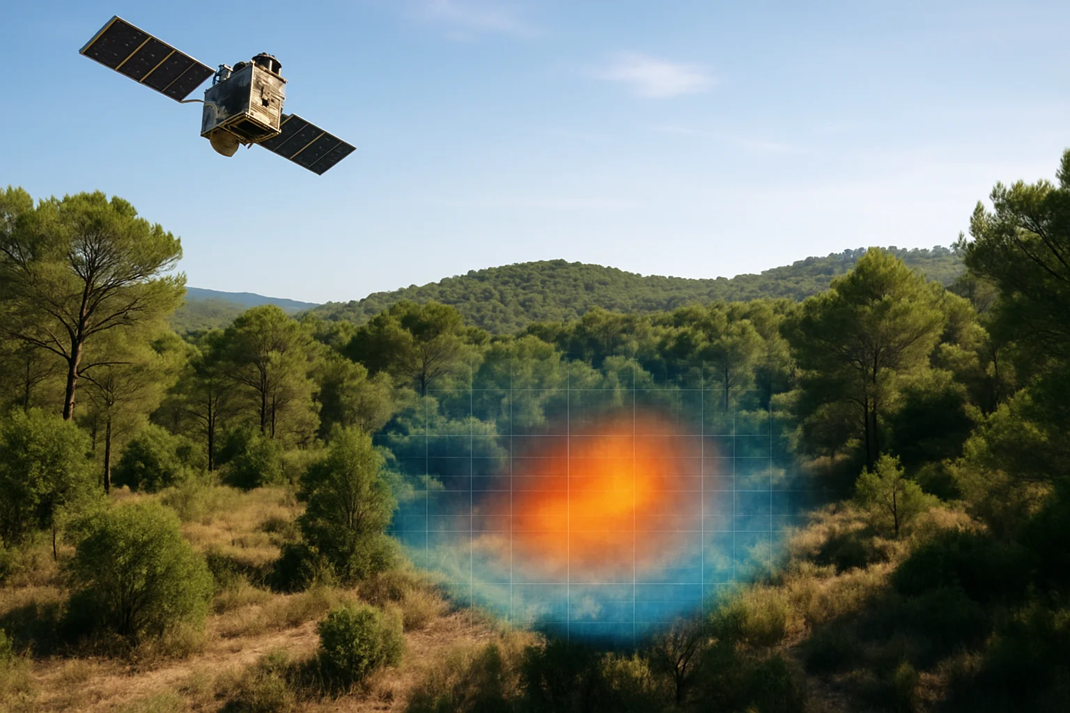 Nieuw satellietsysteem FireWatch nu actief voor vroegtijdige detectie van bosbranden in Frankrijk