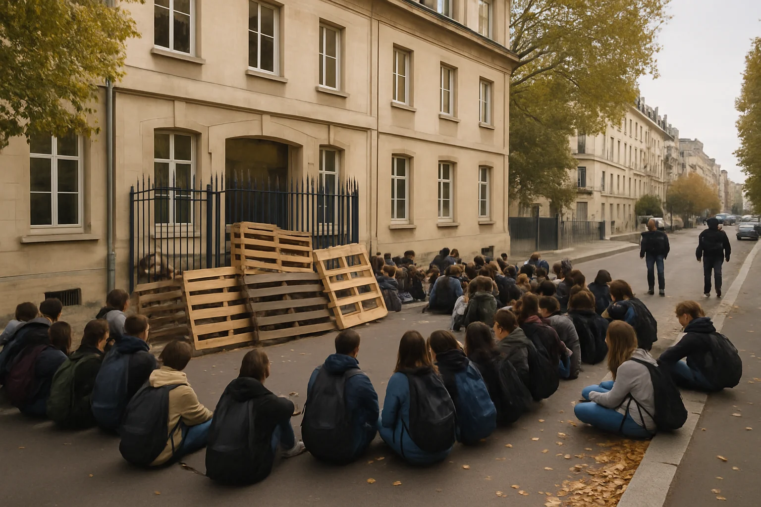 Scholierenprotesten en blokkades op Franse middelbare scholen breiden zich snel uit