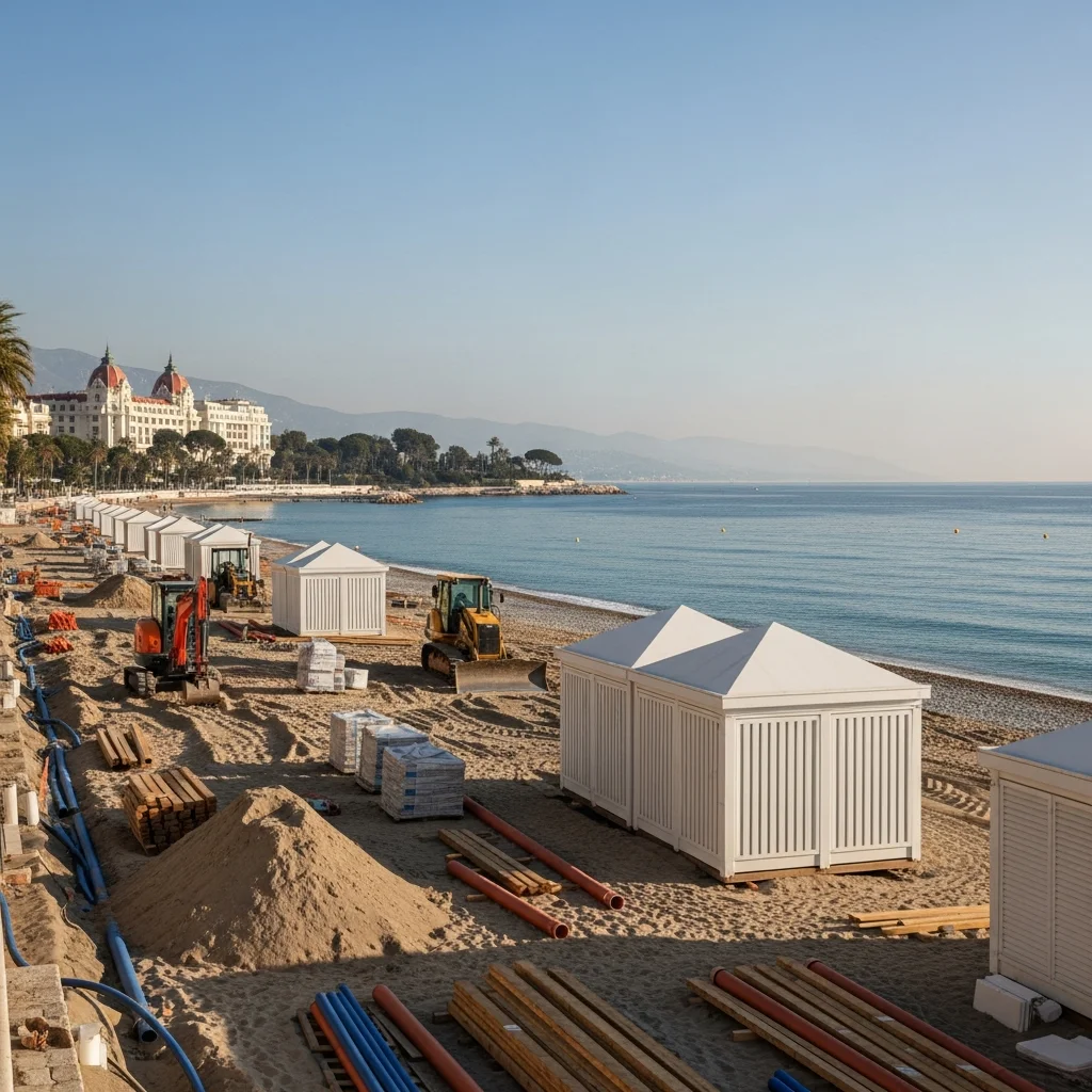 Vernieuwing iconisch strand aan Côte d'Azur van start