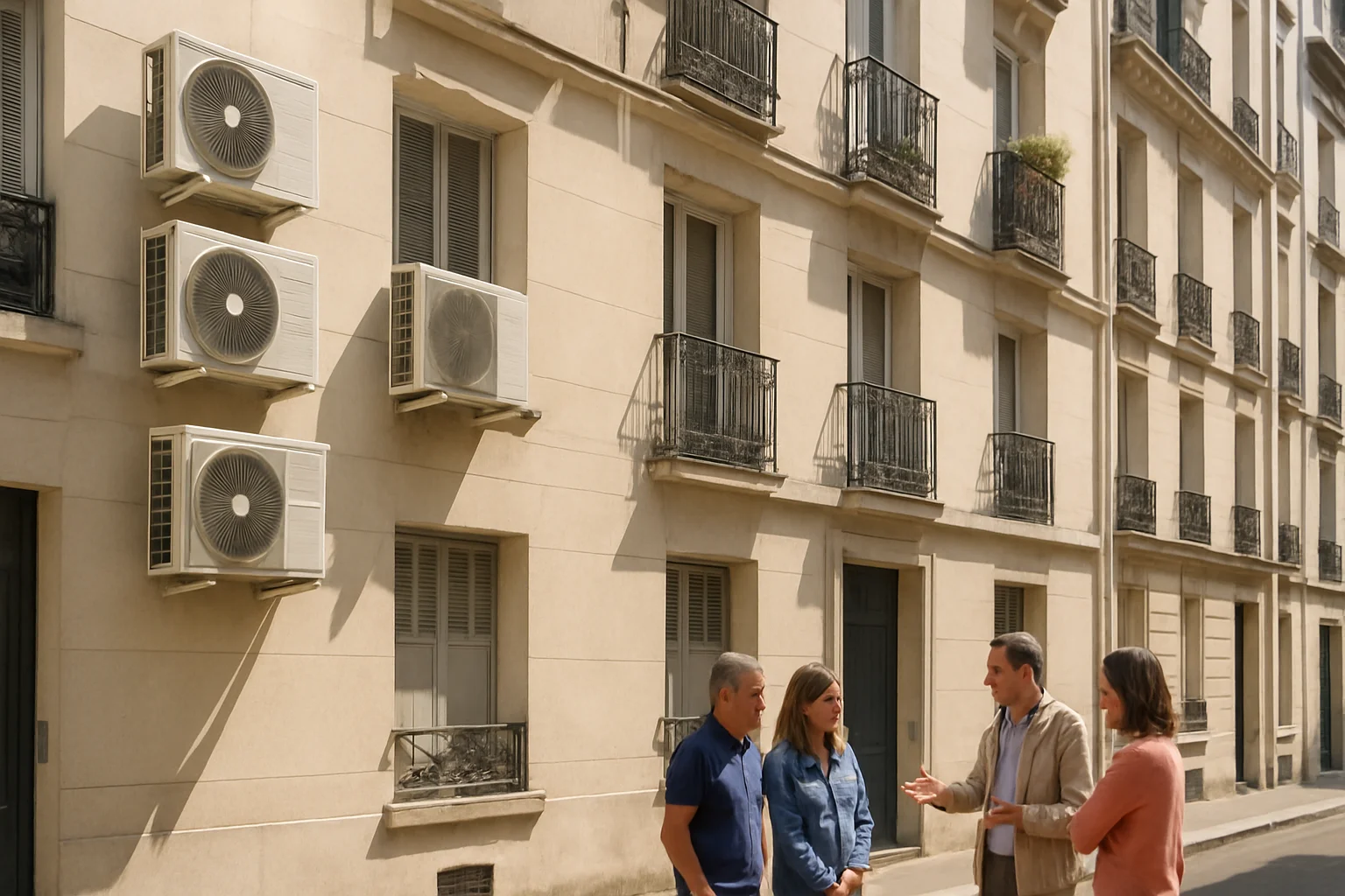 Aircoconflict leidt tot spanningen in Franse appartementsgebouwen