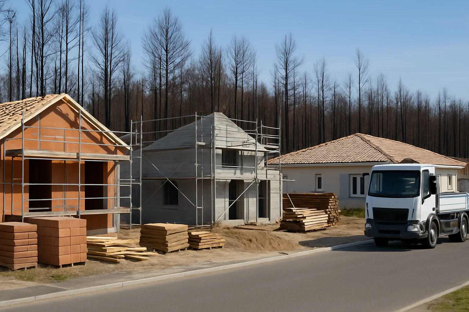 Nieuw hulpmiddel en bouwondersteuning na bosbranden in Gironde en Landes