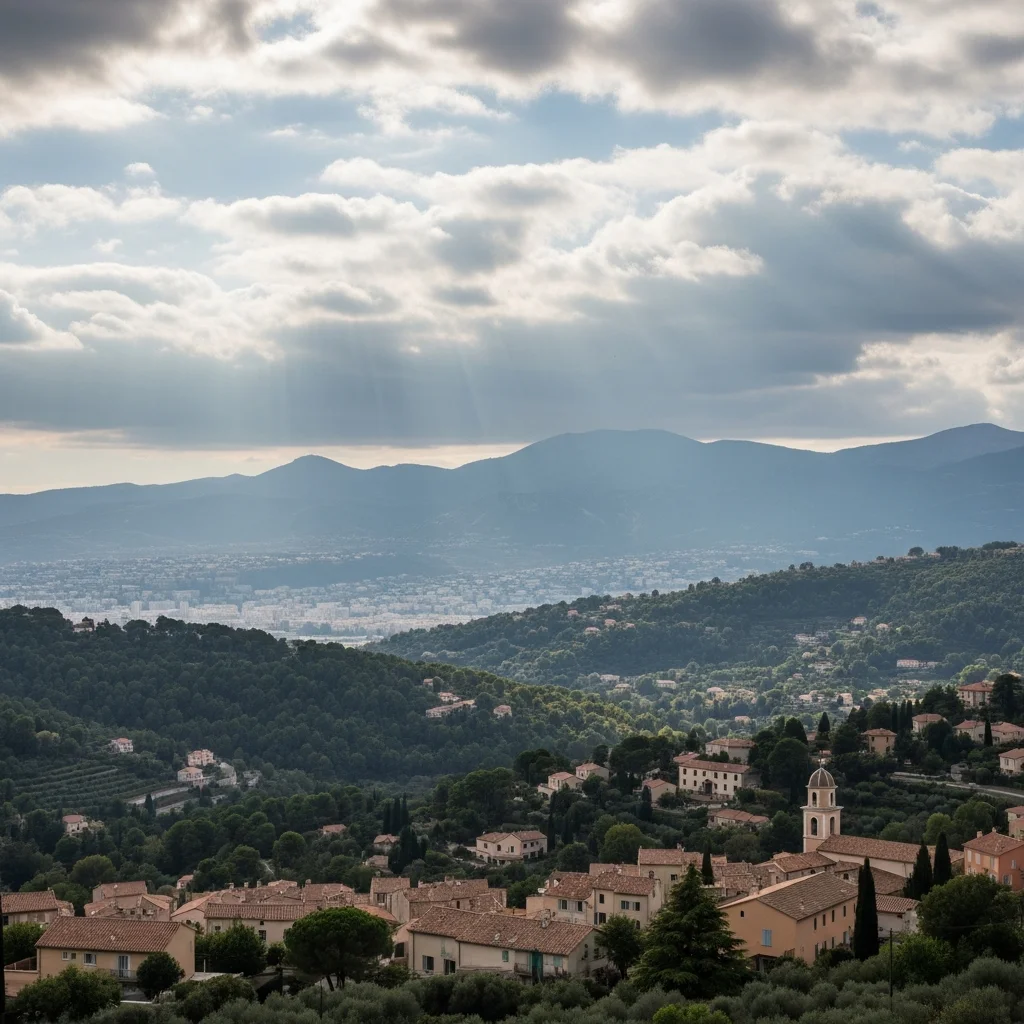 Bewolkt, maar zacht weer met meer dan 20°C verwacht in Alpes-Maritimes