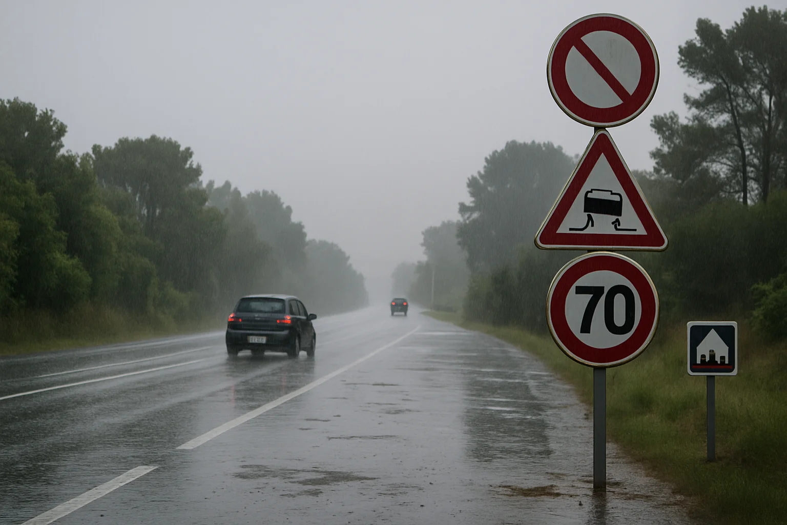 Regio Var onder waakzaamheidsfase wegens zware regenval op donderdag