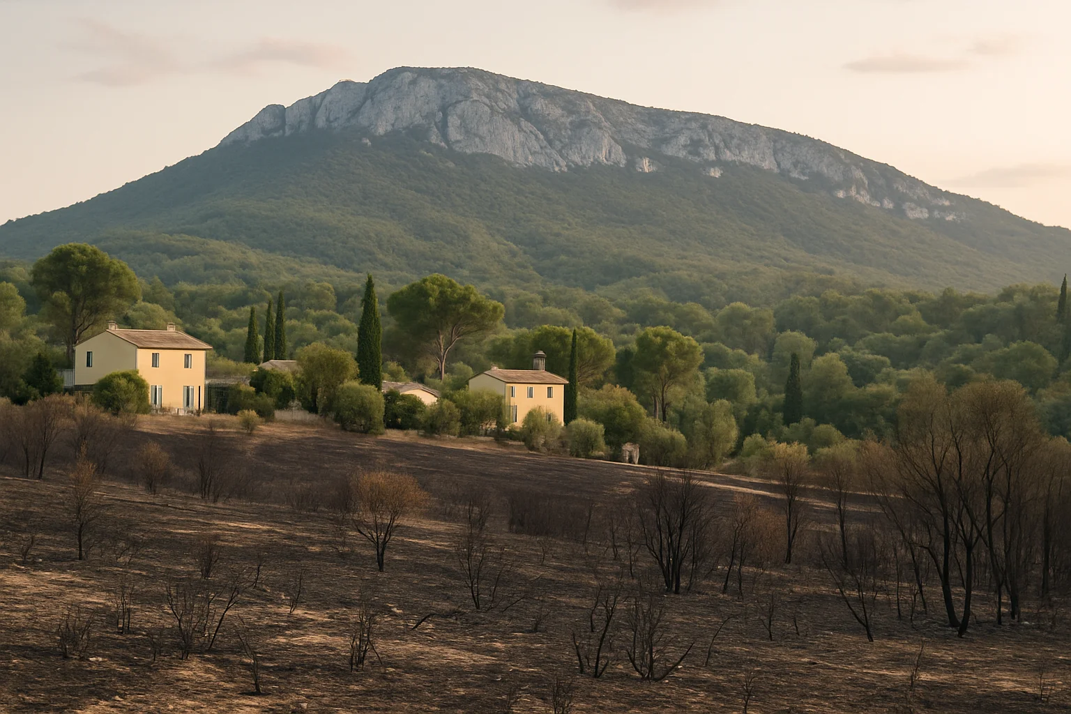 Bessillon-massief in de Var aangewezen als testgebied na recente natuurbranden