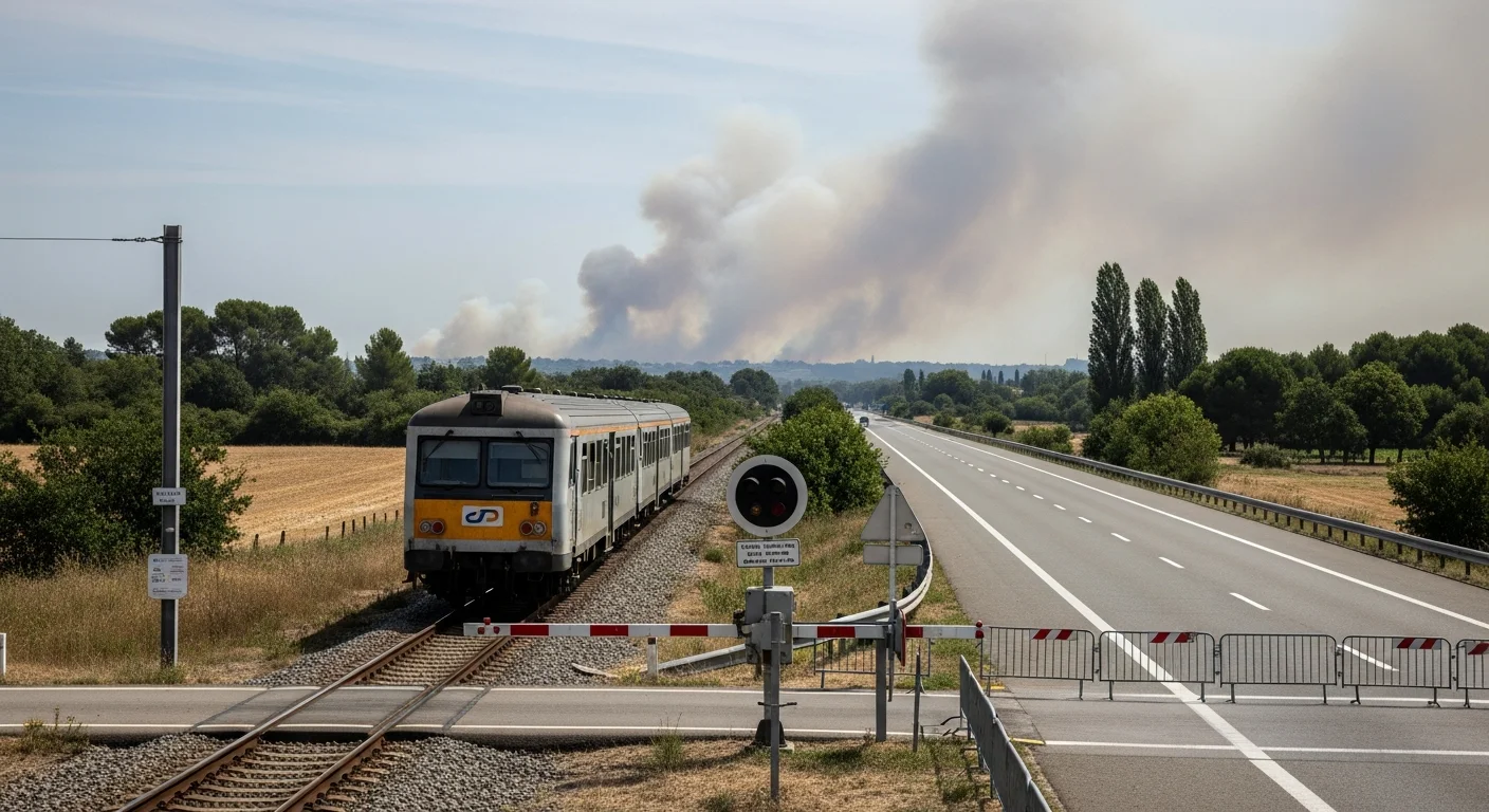 Treinverkeer stilgelegd en A63 deels afgesloten door branden bij Bordeaux